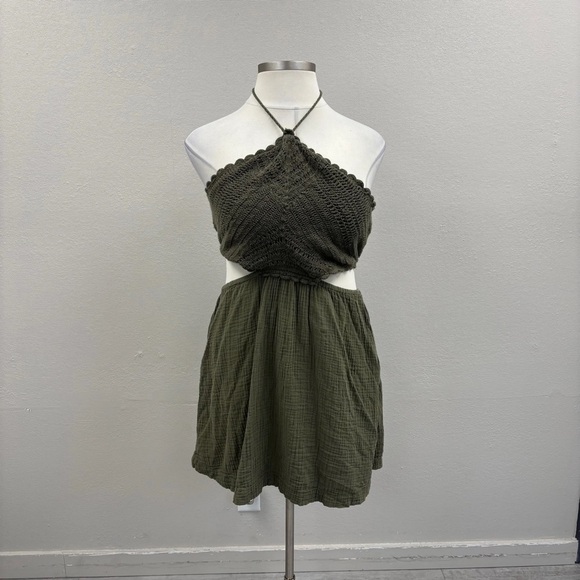 Aerie Crochet Cutout Mini Dress - Size XL - Picture 2 of 4